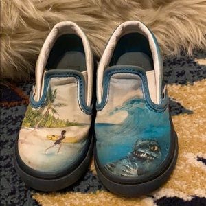 Rare surf print toddler Vans